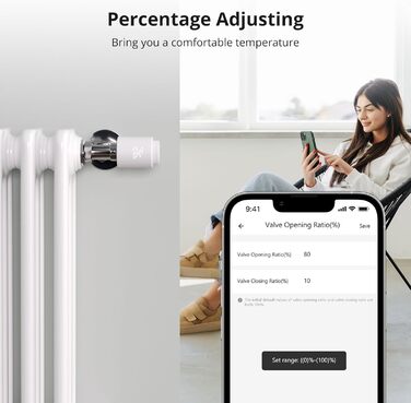 SONOFF TRVZB Розумний терморегулятор на радіатор, 2 шт. Zigbee, сумісний з Alexa/Home Assistant