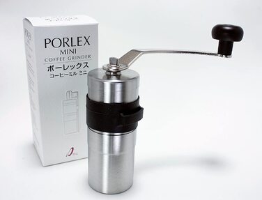 Портативна ручна кавомолка Porlex Mini з нержавіючої сталі