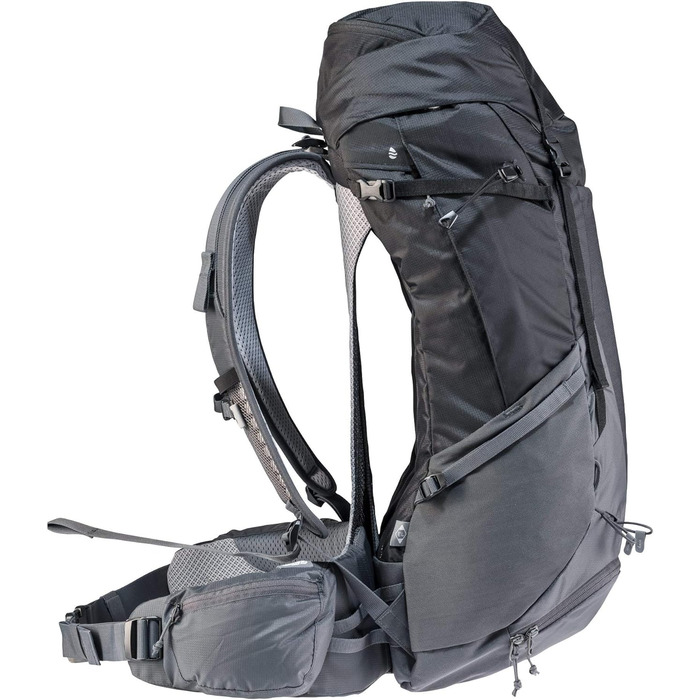 Рюкзак Deuter Futura Pro 42 EL, 42 л, чорний/графіт, для трекінгу та походів, великий розмір
