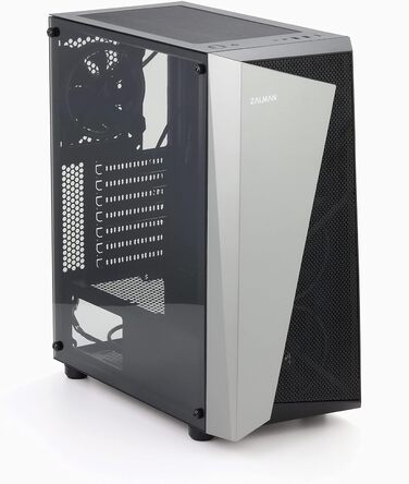 Корпус для ПК Zalman S4 Plus Mid Tower ATX, акрилова панель, 3x RGB 120мм вентилятори, чорний