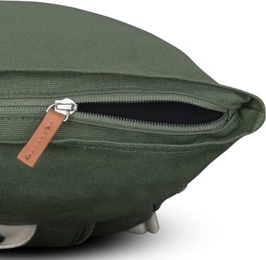 Рюкзак Johnny Urban Rolltop Adam Large для жінок і чоловіків, відділення для ноутбука 16'', міцний водовідштовхувальний бавовняний канвас, зелений