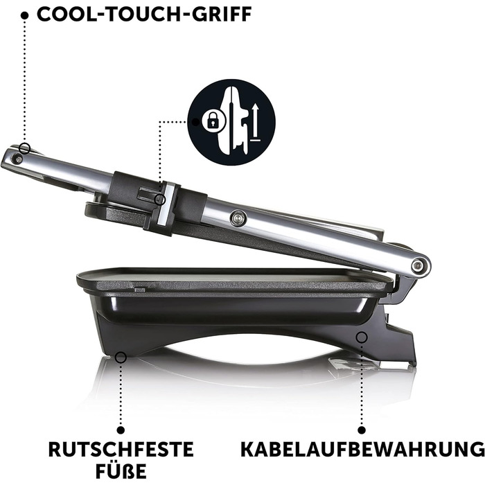 Сендвічниця Breville VST026X для 4 тостів, паніні, нержавіюча сталь, кафе-стиль