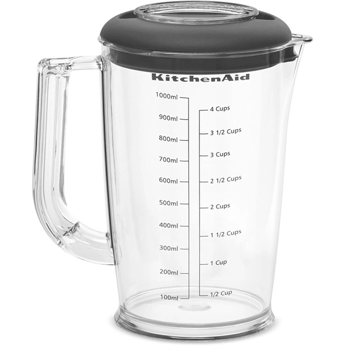Потужний занурювальний блендер KitchenAid 5KHBV83EDG, колір сірий антрацит