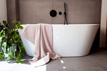 Рушники для ванної BANANALU, 100% бавовна, 70x140 см, 600 г/м², набір 4 шт., рожеві, преміум якість