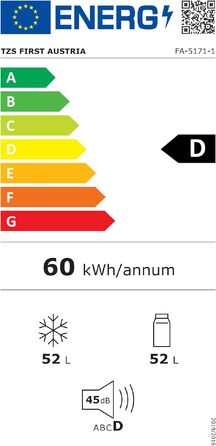 Автомобільний компресорний холодильник First Austria 43л (-20°C) Bluetooth, 12/24V, 100-240V, синьо-сірий