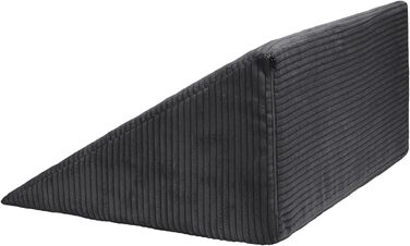Подушка для читання Selfitex Breitcord 60x50x30 см, Німеччина - ергономічна подушка для спини та ніг з антрацитовим чохлом
