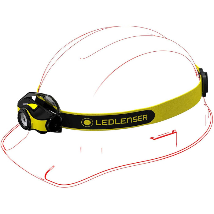 Налобний ліхтар Ledlenser iH5R 400 лм, фокусування, акумулятор/батарейки, для роботи та шолома