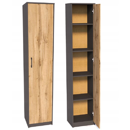 Стелаж Meble Bestseller 39 x 180 x 35 см, дуб вотан / графіт