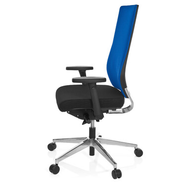 Офісне крісло / Поворотне крісло PRO-TEC 700 Тканина Чорний/Синій hjh ОФІС