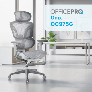 Крісло офісне OfficePro Onix OC975G Gray