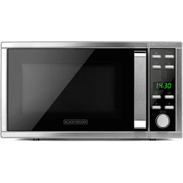 Мікрохвильова піч Black+Decker BXMZ901E з грилем і конвекцією, 25 л, сіра