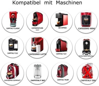 Багаторазова кавова капсула з нержавіючої сталі для Tchibo Cafissimo, Kfee, Caffitaly — змінна, екологічна капсула-рефіл для кавоварки