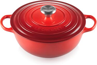 Каструля Le Creuset Signature La Marmite з чавуну 26 см, 4,1 л, для всіх типів плит та індукції, червона