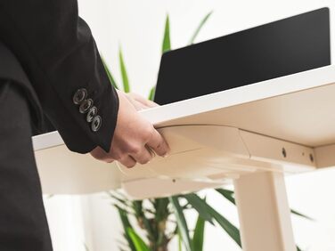Електричний стіл для дому Desk One, 91x51 см, темно-сірий/чорний, регульована висота, письмовий стіл для офісу, гарантія 5 років