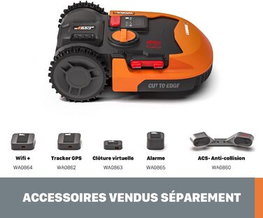 Робот-газонокосарка WORX Landroid L WR153E для великих газонів до 1500 м², акумуляторна, автоматична косарка