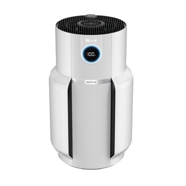 Очищувач повітря Shark NeverChange MAX HP300EU для алергіків, HEPA-фільтр на 5 років, для приміщень до 130 м², автоматичний режим, LED-дисплей, білий