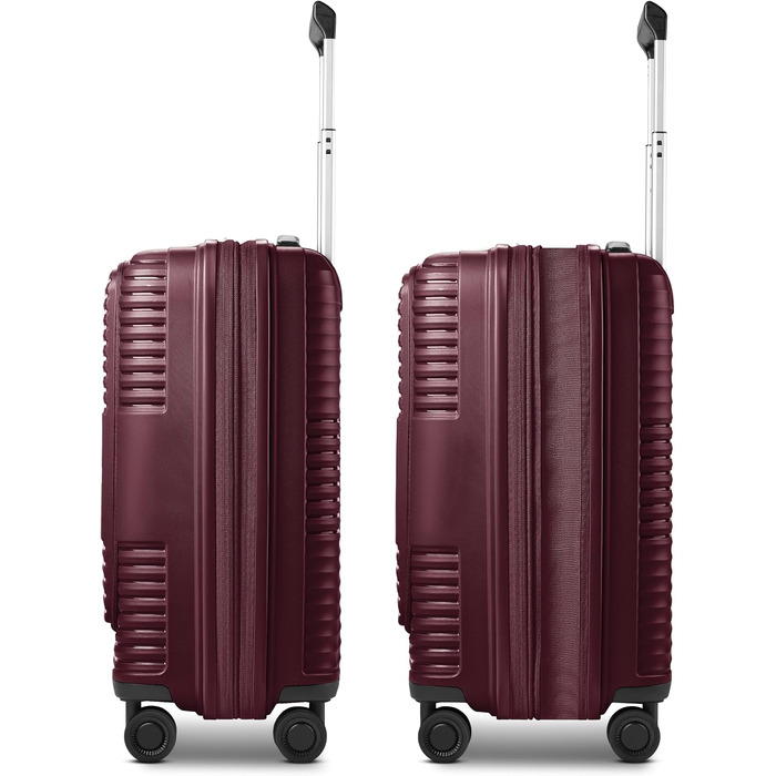 Ручна поклажа REDOLZ — Компактний дорожній валіза-тролей Cabin Trolley з відділенням для ноутбука, бордовий, розмір S