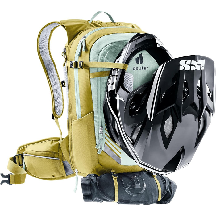 Жіночий велосипедний рюкзак Deuter Compact EXP 12 SL 12 л, блакитний/лаймовий