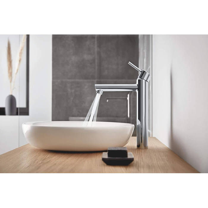 Змішувач для раковини GROHE Concetto одноручний, з QuickFix, хром (23739002) для настановних раковин