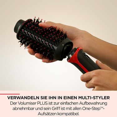 Revlon One-Step Volumiser Plus RVDR5298E - професійний фен-щітка з кераміко-титановою пластиною та турмаліновою іонізацією для об'єму та укладки