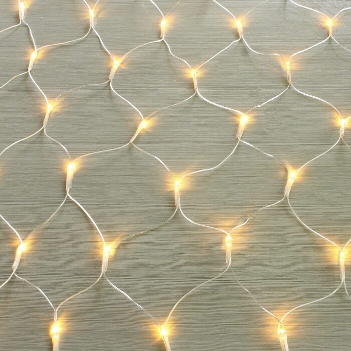 Світлодіодна сітка-гардина Gresonic 240 LED, тепле біле світло, для декору, всередину і на вулицю, з вилкою, постійне світіння, для Різдва та весілля