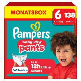 Підгузки-трусики Pampers Baby-Dry розмір 6 (13-19 кг), 138 шт, захист від протікань 360°