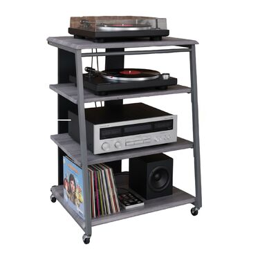 Стеллаж Relaxdays для Hi-Fi апаратури з 4 полицями