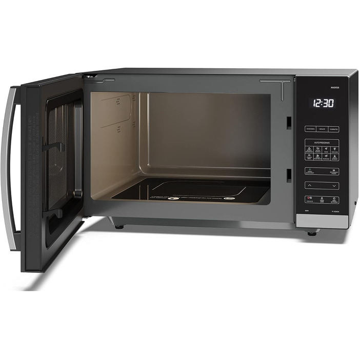 Мікрохвильова піч SHARP QS302AEB, 900 Вт, 10 режимів, функція розморожування, чорна