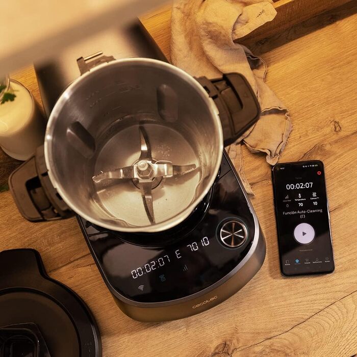 Кухонний комбайн Cecotec Mambo 11090 Habana: 37 функцій, керування через WLAN App, чаша з нержавіючої сталі 3,3 л, вбудовані ваги та 10 рівнів нагріву