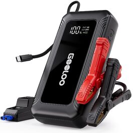 Бустерний пускач GOOLOO A5 4000A з компресором 160 PSI та Powerbank, чорний