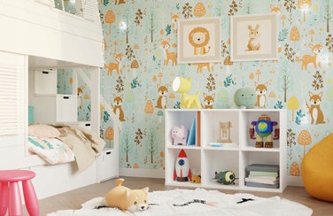 Стелаж TopEshop білий, ламінована плита, 6 полиць, 90x60x30 см