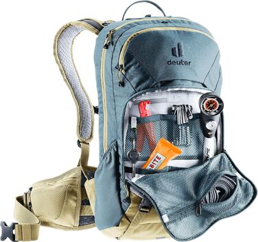 Велосипедний рюкзак Deuter Attack 16 з протектором, 16 л, Atlantic-Desert