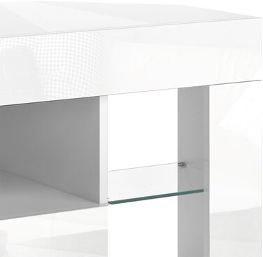 Тумба під телевізор Vicco Denver, білий глянець, 100x50 см