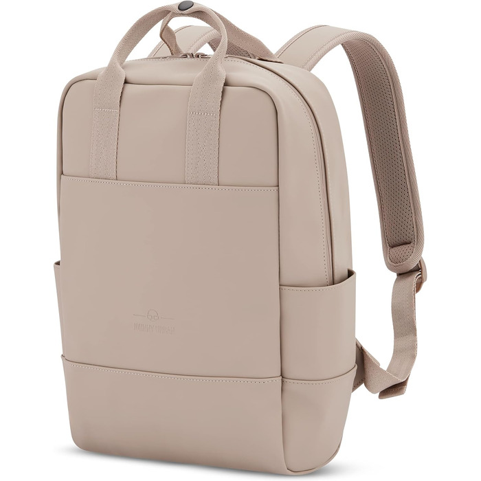 Жіночий рюкзак Johnny Urban Hailey, елегантний міський daypack з відділенням для ноутбука 14'', водостійкий, бежевий, для університету, бізнесу, школи