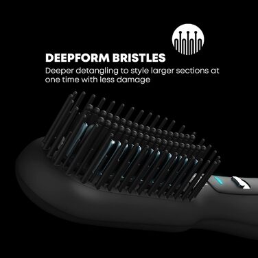 Керамічна щітка-випрямляч Revamp Progloss Deepform для сухого та вологого волосся з оліями