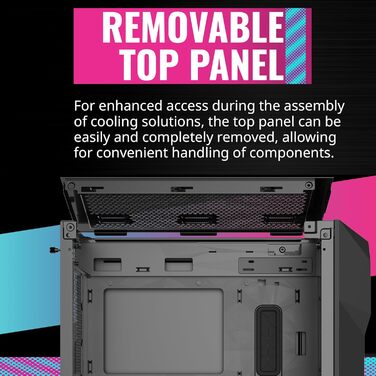 Корпус для ПК Cooler Master TD300 Mesh Mini-Tower для Micro-ATX та Mini-ITX, ігровий корпус з високим повітряним потоком, 2 ARGB вентилятори 120 мм, бічна панель із загартованого скла, знімна кришка, ARGB/PWM-хаб