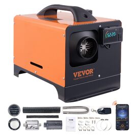 Автономний дизельний обігрівач повітря VEVOR 12V 5кВт з LCD-дисплеєм, Bluetooth-керуванням та пультом (10 м)