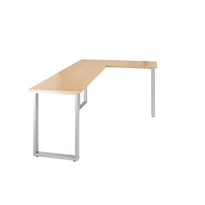 Робочий стіл WORKSPACE BASIC I 165 x 120 см, бук/срібло hjh OFF