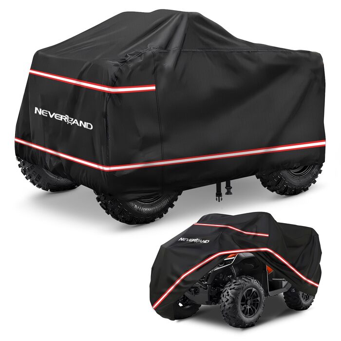 Водонепроникний захисний чохол для квадроцикла NEVERLAND Quad ATV Abdeckplane XXXL, 256 x 110 x 120 см, чорно-сріблястий