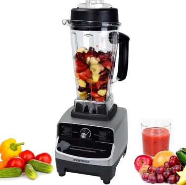 Потужний кухонний блендер Syntrox 1500 Вт, 2 л, LCD-дисплей, BPA-free, для смузі та коктейлів