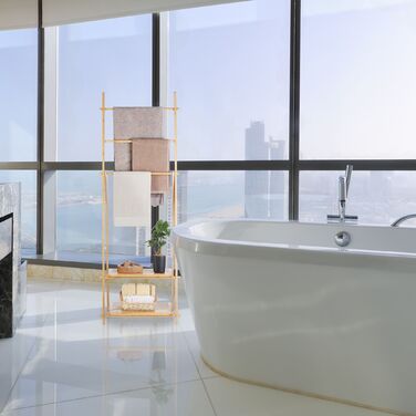 Підставка для рушників Relaxdays, бамбук, 3 перекладини