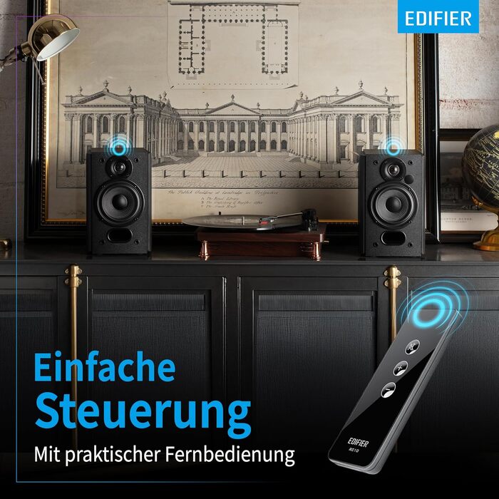 Акустична система Edifier Studio R1380DB 2.0 Bluetooth 5.1 (42 Вт) з пультом ДУ та регуляторами басів/високих частот для TV, PC, смартфону