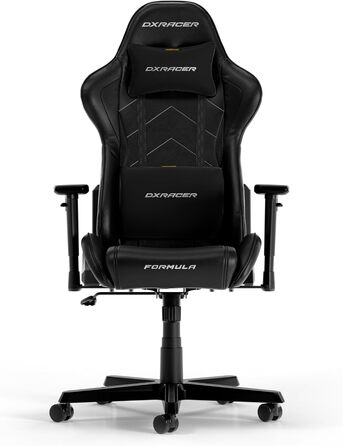 Ігрове крісло DXRacer Formula L чорне, штучна шкіра, оригінал