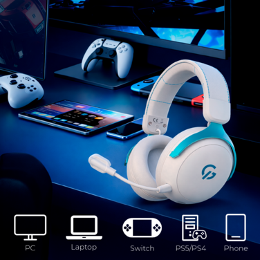 Бездротова ігрова гарнітура GamePro Asgard Freya Pro (HSW201WB)