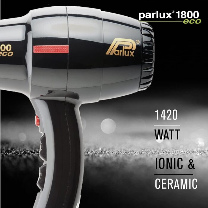 Фен професійний Parlux 1800, чорний, для волосся