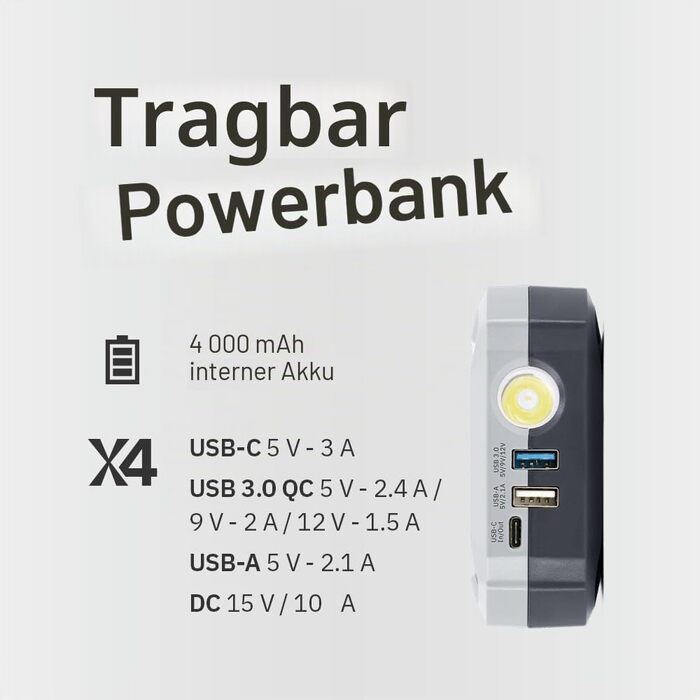 Бустер-стартер GYS Nomad Power Pro 701 літієвий 2000А для авто та мотоциклів 12В, з PowerBank 6Ah, LCD-дисплеєм та LED-ліхтарем