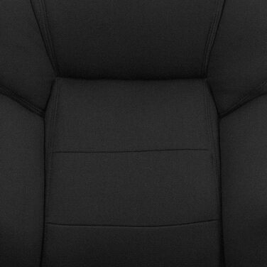 Офісне крісло Flash Furniture Hercules, ергономічне, з високою спинкою, м'яке сидіння, підлокітники, чорний текстиль