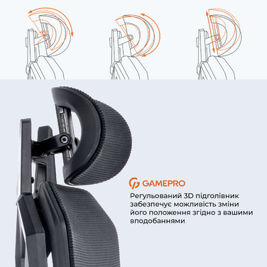 Крісло ігрове GamePro EDGE GC820MB Black