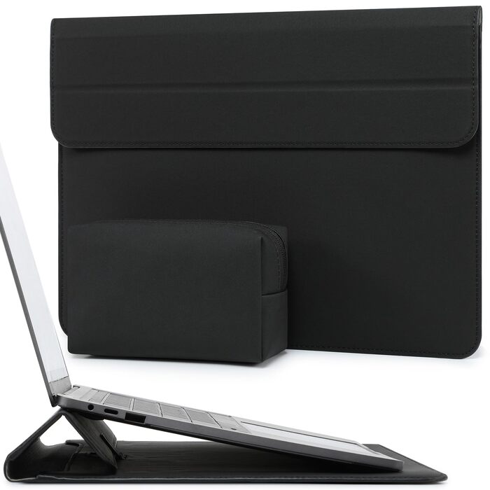 Чохол-сумка для MacBook 15 дюймів з підставкою, захисний кейс HYZUO, чорний
