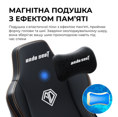 Крісло ігрове Anda Seat Kaiser 3E Dark Grey Fabric Size XL